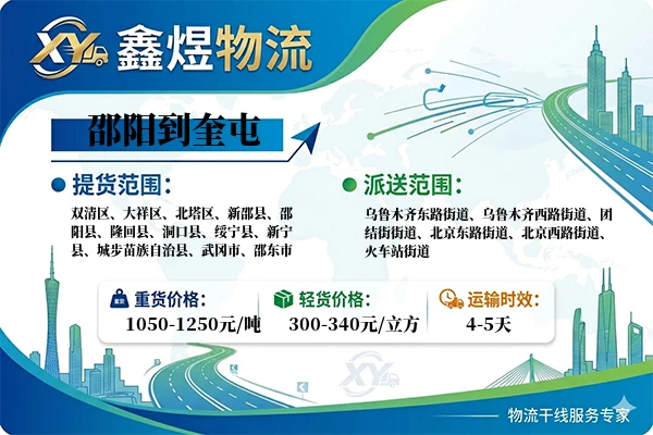 邵阳到奎屯物流专线