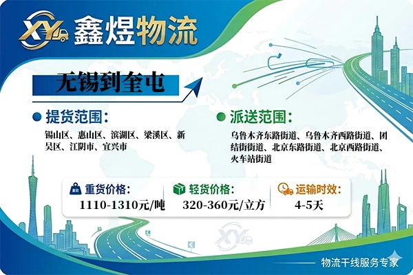 无锡到奎屯物流专线