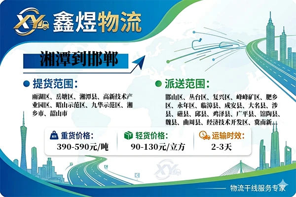 湘潭到邯郸物流专线